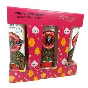L'Occitane Limited Edition Powdered Shea Hand Cream Trio Set 30ML X 3 NEW